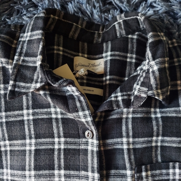 UNIVERSAL THREAD NWT FLANNEL BLOUSE LARGE - Picture 10 of 15